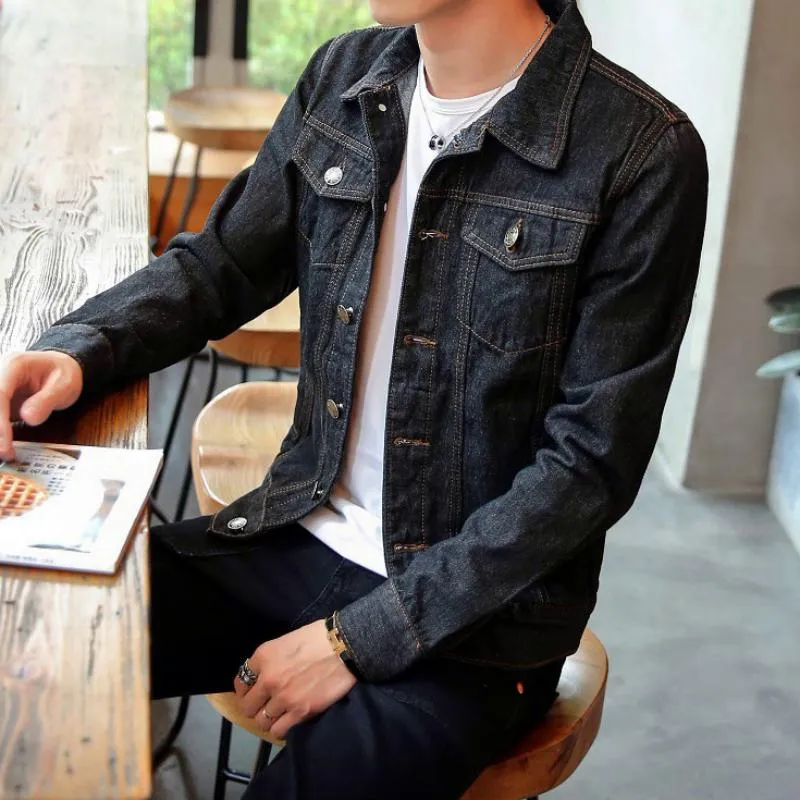 Men's Spring/Autumn Denim Thin Jacket