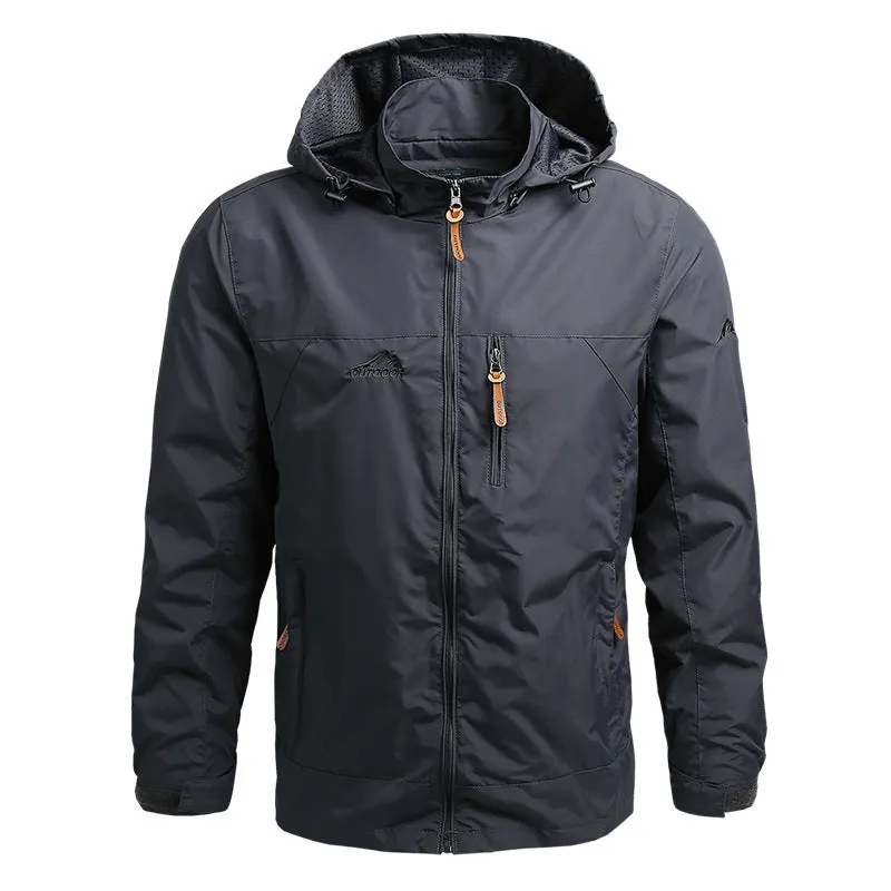 Men's Thin Outdoor Hooded Jacket