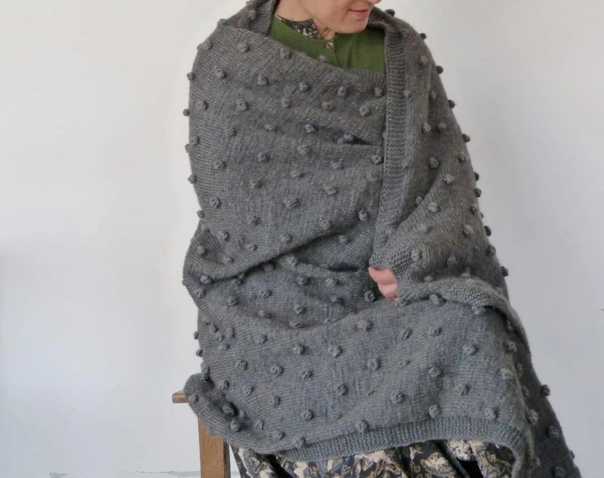 Merino Popcorn Wraps and Blankets