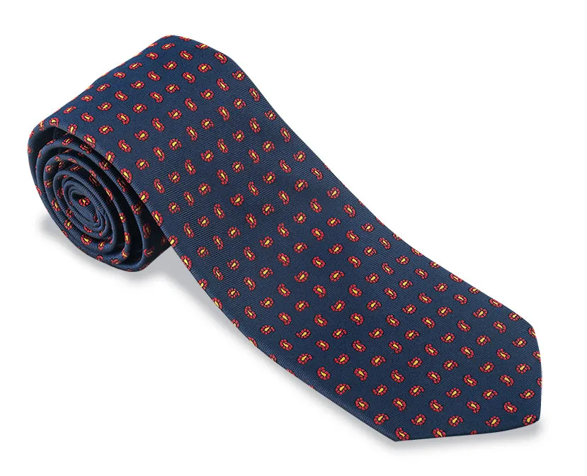 Navy Cedar Pine Necktie - F5346