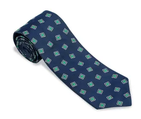 Navy Victoria Medallions Necktie - F5572