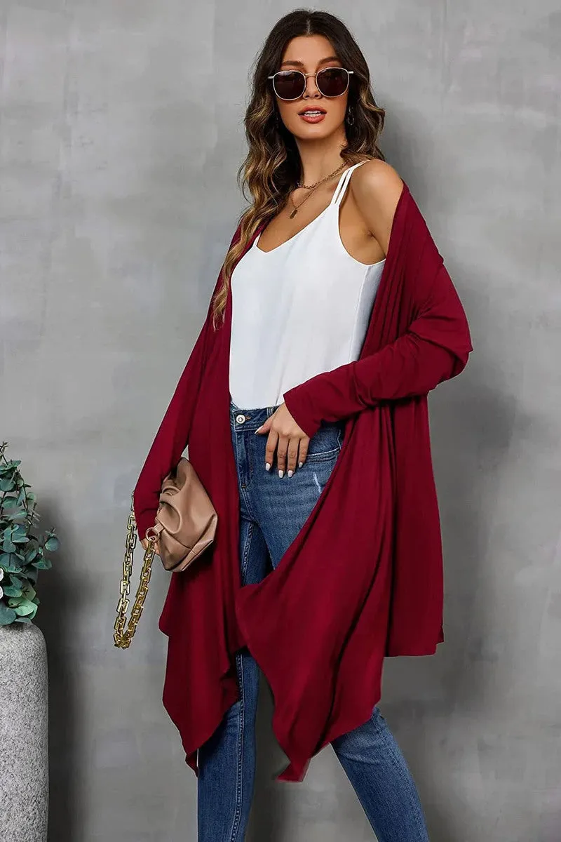 Open Front Cardigan Soft Outerwear - Zeagoo (Us Only)