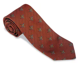 Orange Edgewater Ducks Necktie - F5356