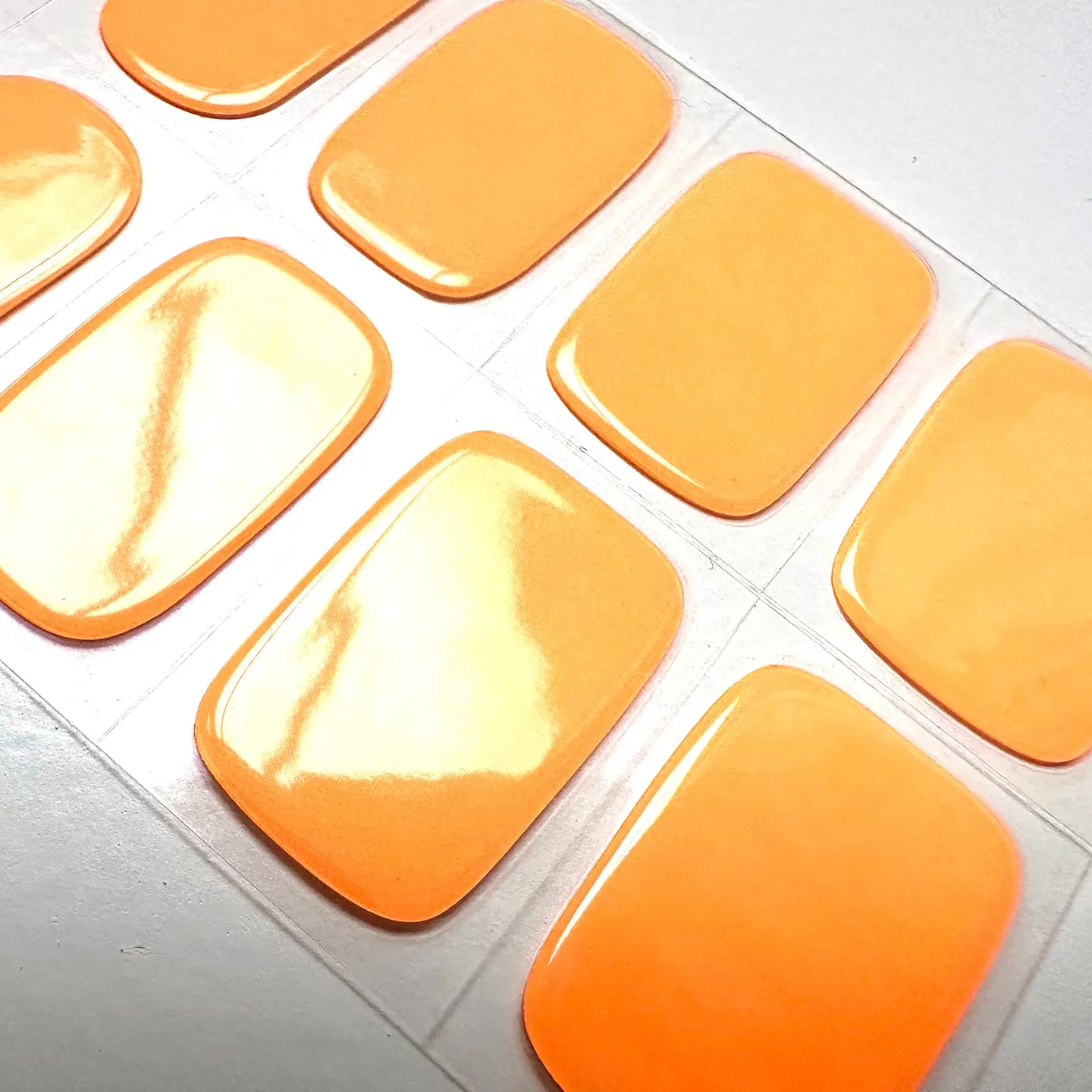 Orange GLOW Nail Wraps