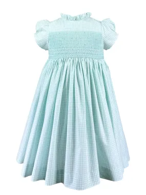 Pastel Green Lagoon Smocked Dress