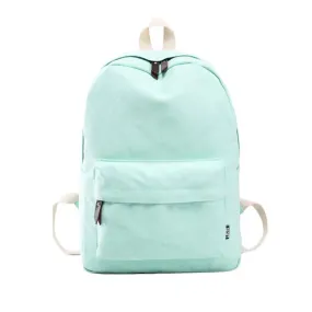 PICK YOUR COLOR: Modern Canvas, Solid Backpack, College Bag, Standard Size