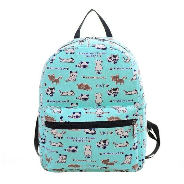 PICK YOUR PATTERN: Mini Canvas Backpack Super Funky and Fun Designs