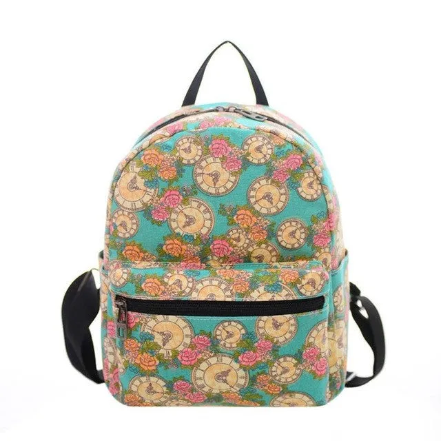 PICK YOUR PATTERN: Mini Canvas Backpack Super Funky and Fun Designs