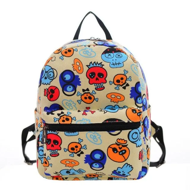 PICK YOUR PATTERN: Mini Canvas Backpack Super Funky and Fun Designs