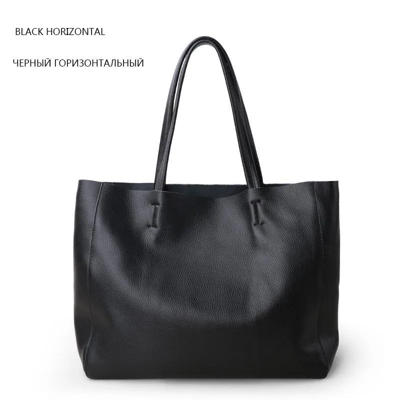 Plain Leather Tote Bag for Everyday Use