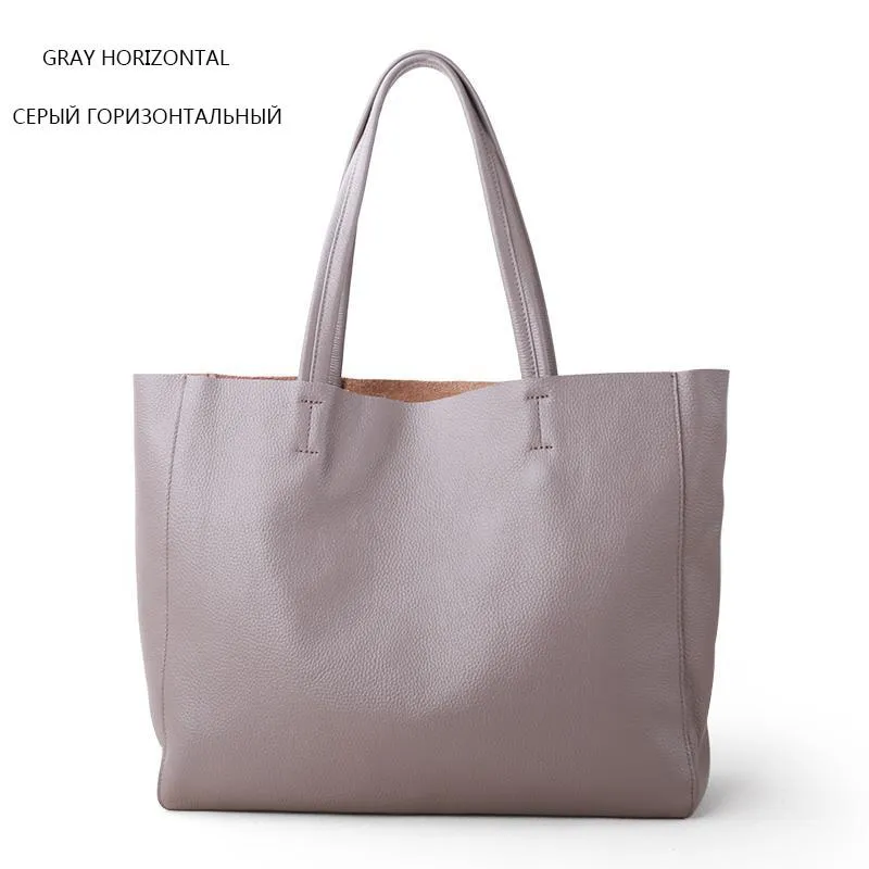 Plain Leather Tote Bag for Everyday Use