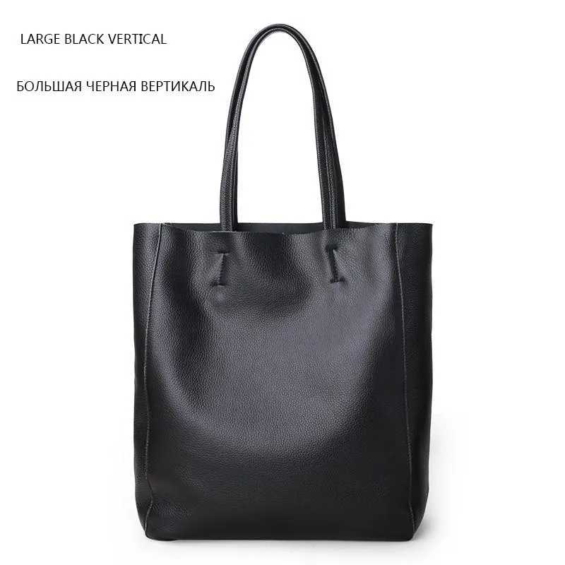 Plain Leather Tote Bag for Everyday Use