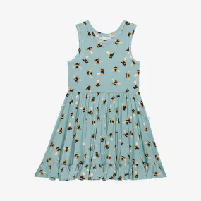 Posh Peanut Spring Bee Racerback Ruffled Twirl Dress