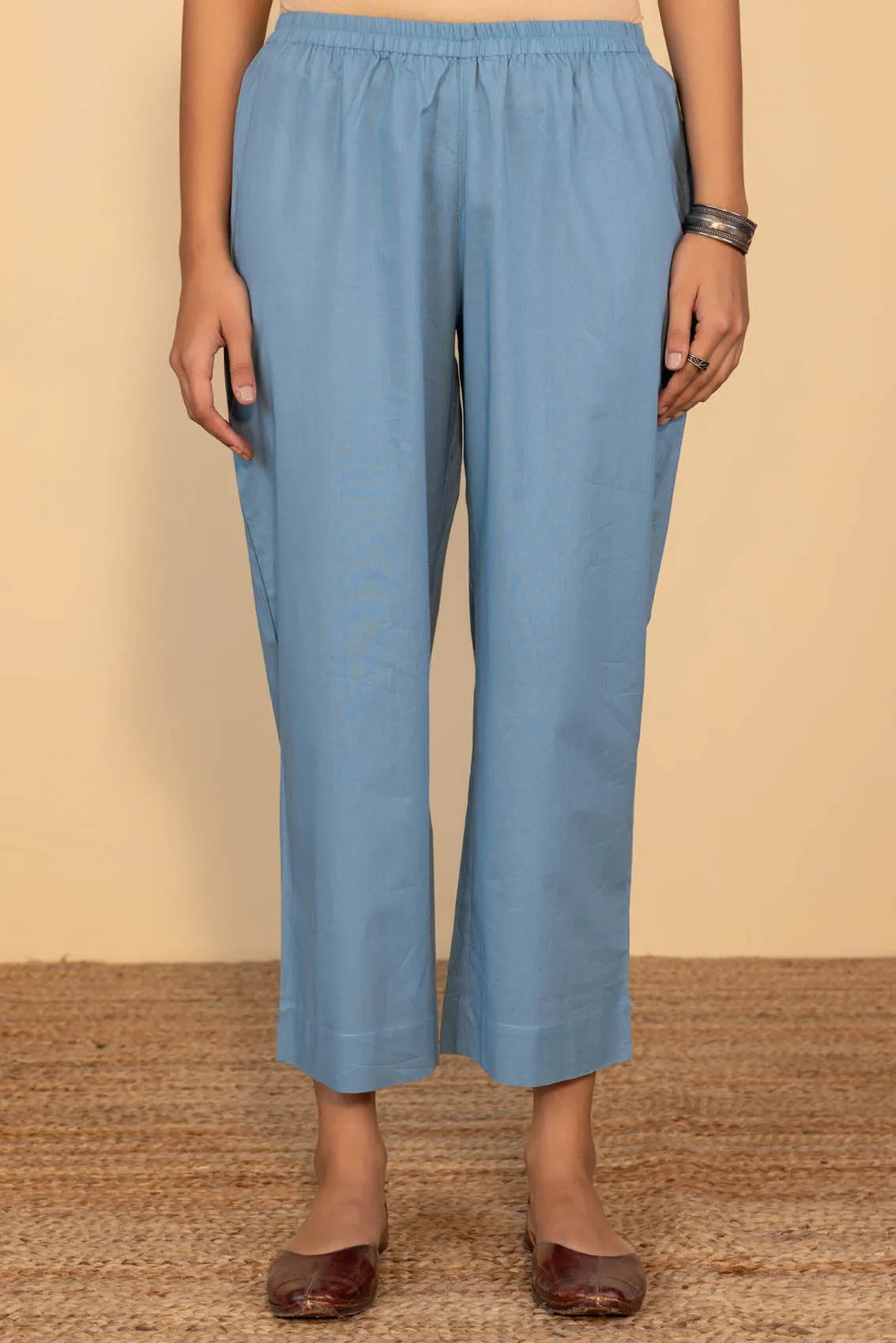 Relaxed Blue Trousers