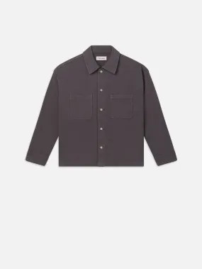 Relaxed Double Pocket Shirt -- Slate Gray