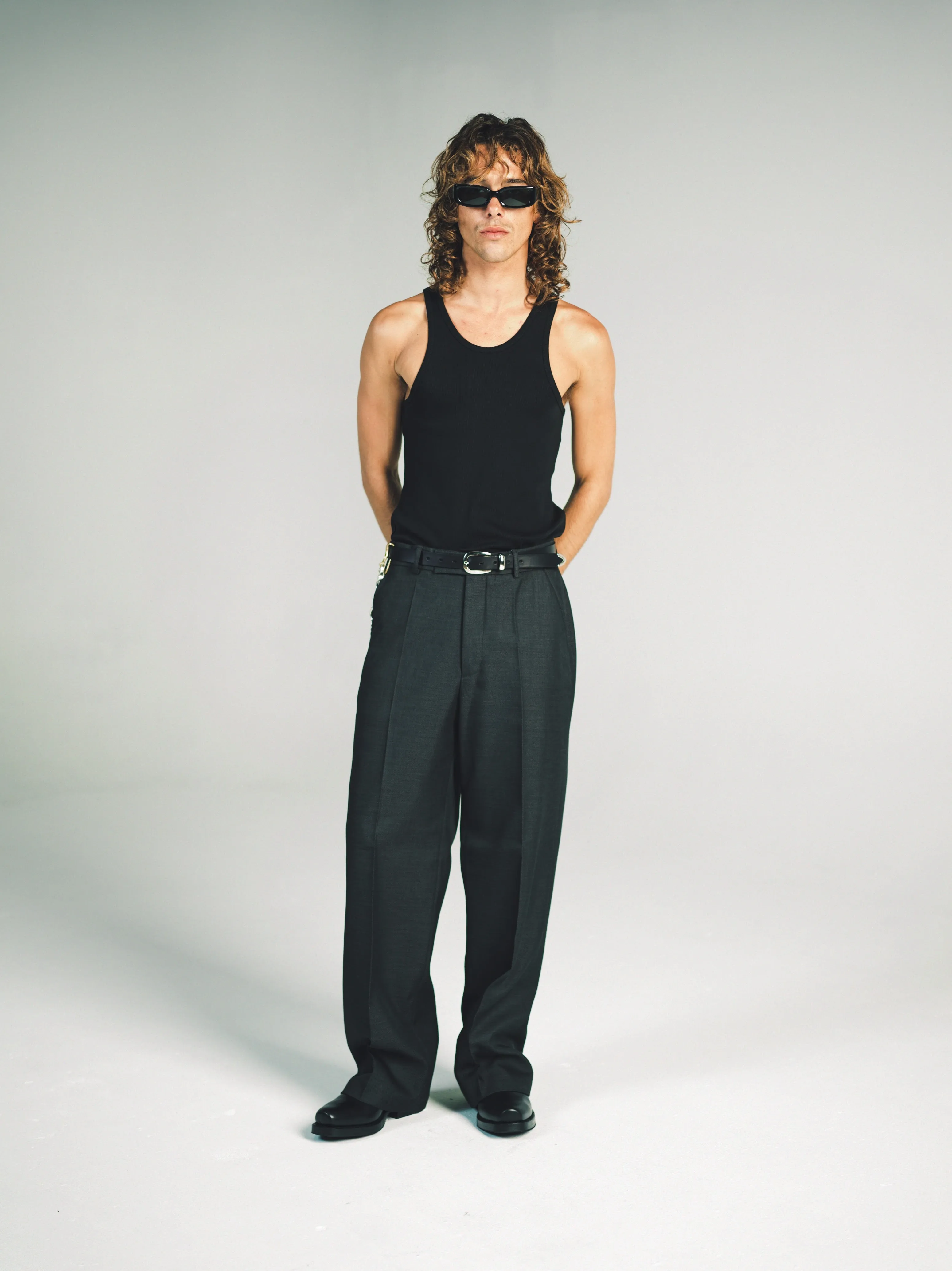 RELAXED PRIMO TROUSERS | BLACK