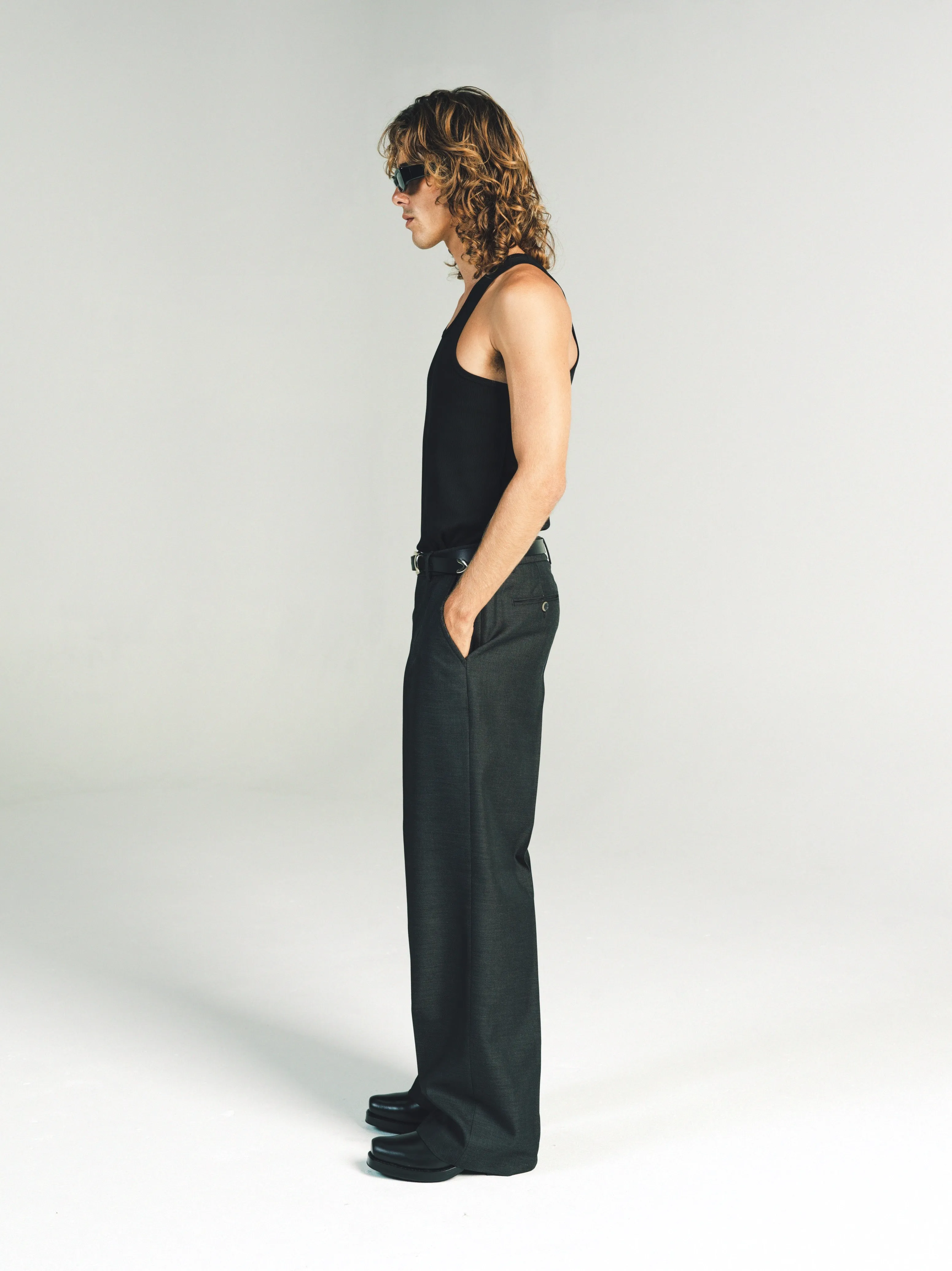 RELAXED PRIMO TROUSERS | BLACK