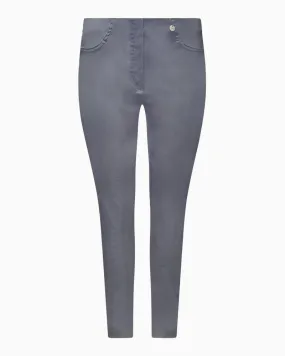 Robell - Bella Full Length Trousers Light Grey