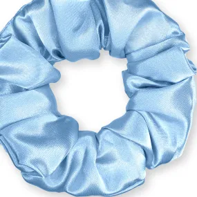 Scrunchies Premium Bridal Satin Available in 3 Sizes Made in the USA Blue Light