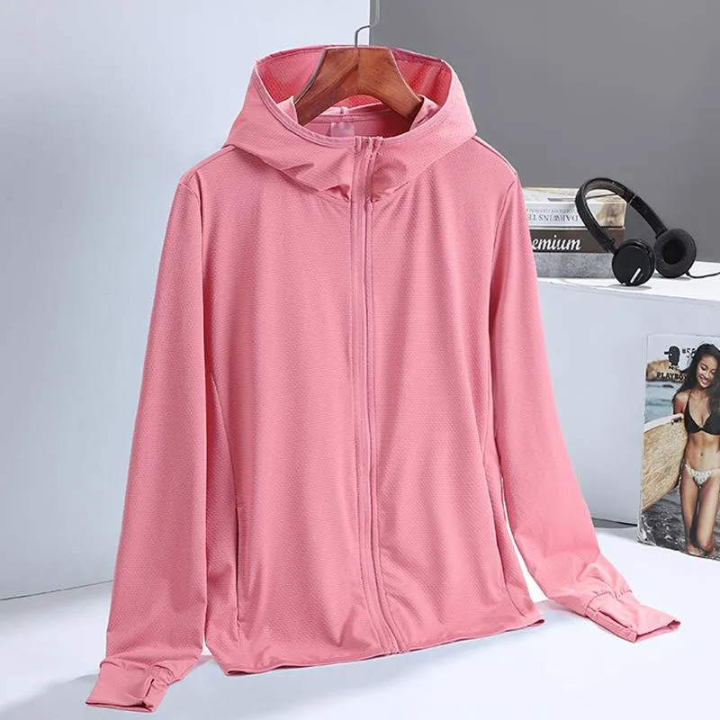 Sunscreen Men Summer Thin Breathable UV upfLong Sleeved Silk Women Outerwear