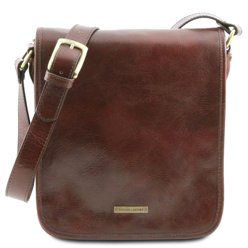 TL Messenger - Two compartment leather shoulder bag | TL141255