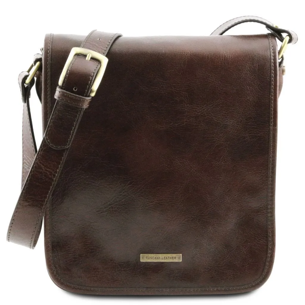 TL Messenger - Two compartment leather shoulder bag | TL141255