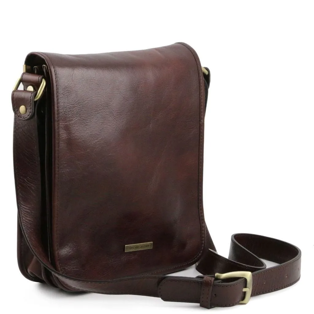 TL Messenger - Two compartment leather shoulder bag | TL141255