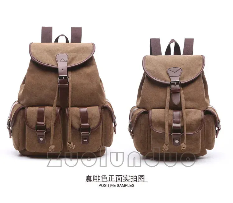 Vintage canvas backpacks