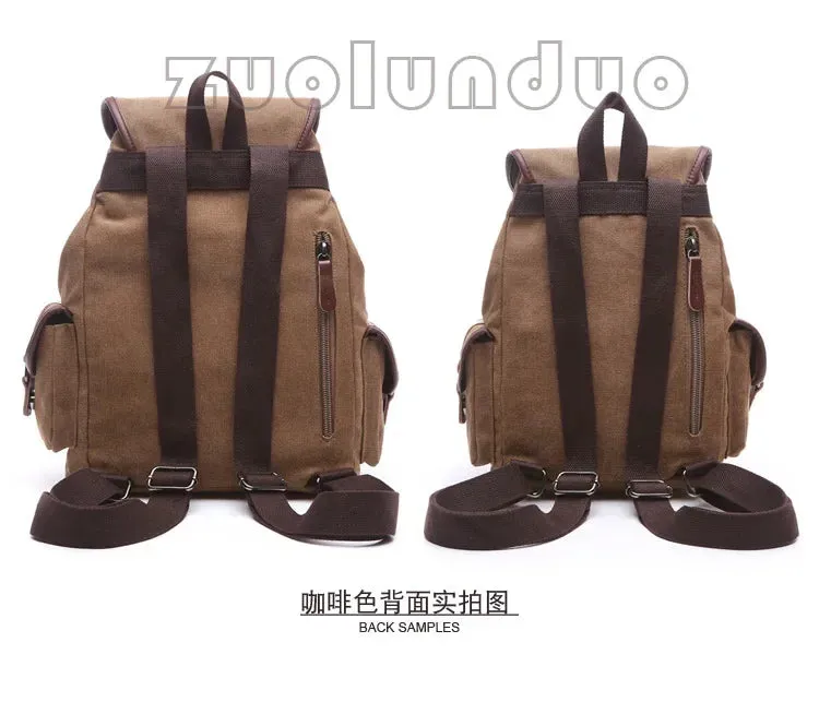 Vintage canvas backpacks