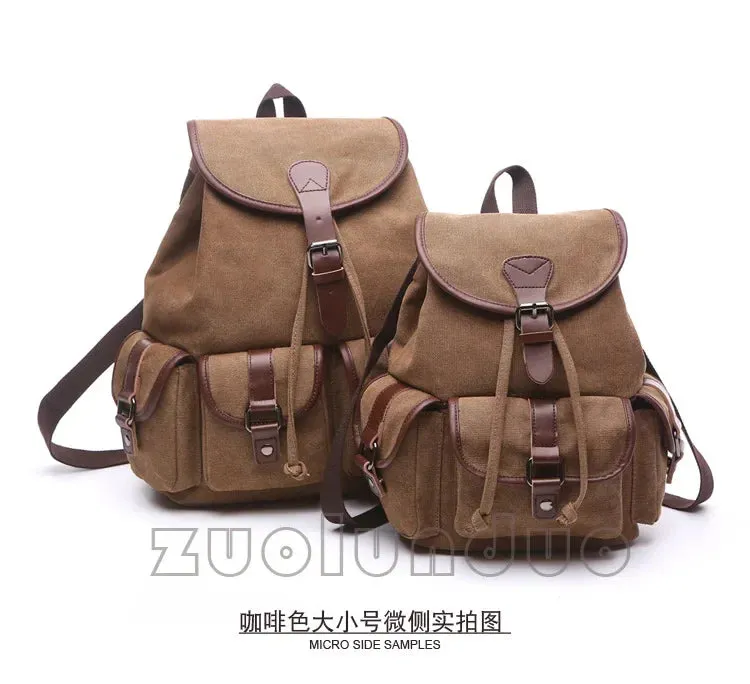 Vintage canvas backpacks