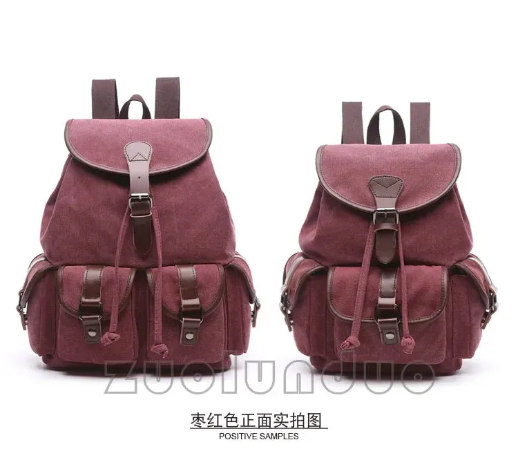 Vintage canvas backpacks