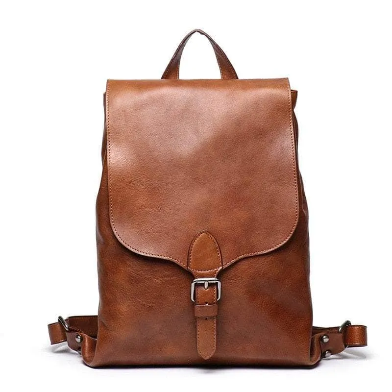 Vintage Full Grain Genuine Leather Backpack