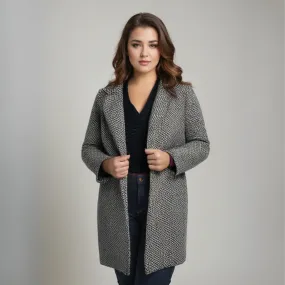 Women - Long Jacket - Soft Fabric - Stylish Outerwear