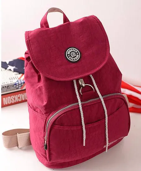 Women's Waterproof Nylon 10 Colors Backpack