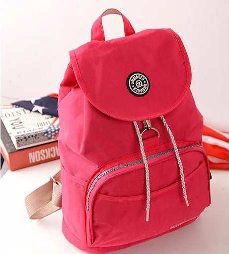 Women's Waterproof Nylon 10 Colors Backpack